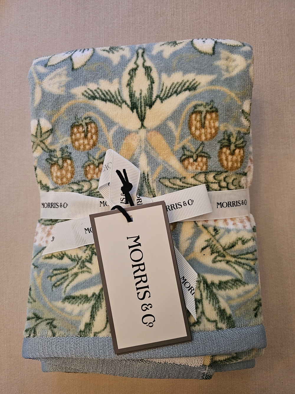 Morris & Co. Blue Floral Hand Towel